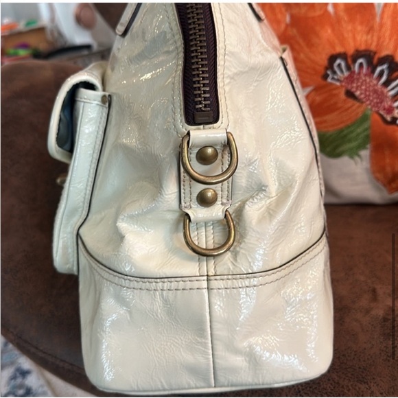 COACH LEGACY LEATHER DOME SATCHEL CROSSBODY BAG TURNLOCK STRAP HANGTAG 12295 EUC - Picture 6 of 16